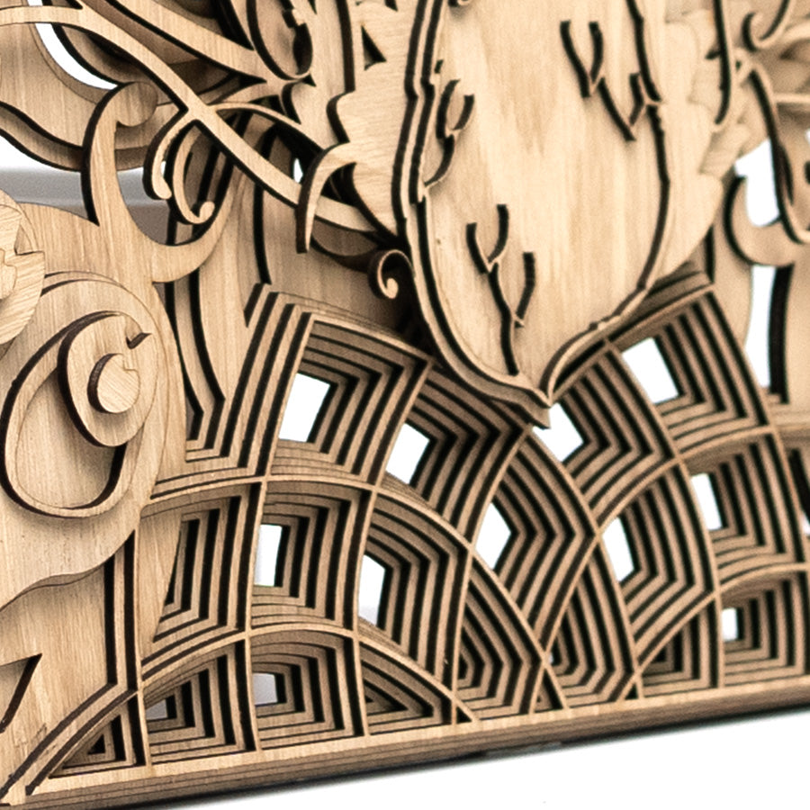 Sacred Plumage Wooden Artwork