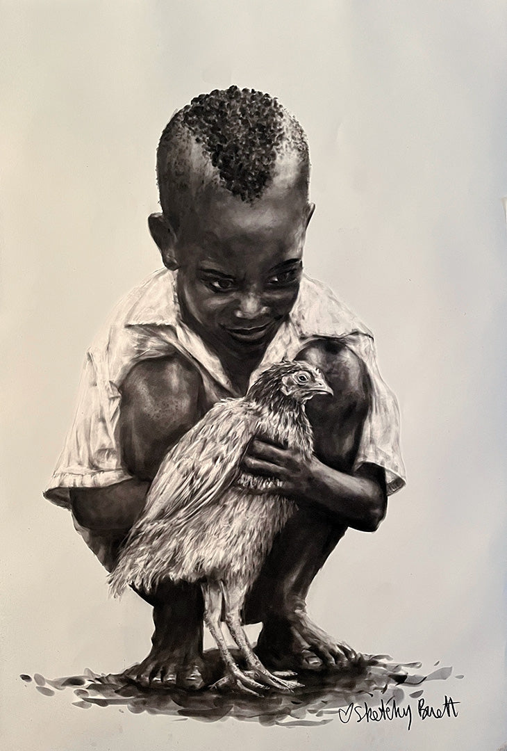 To Get To His Friend - Original Artwork