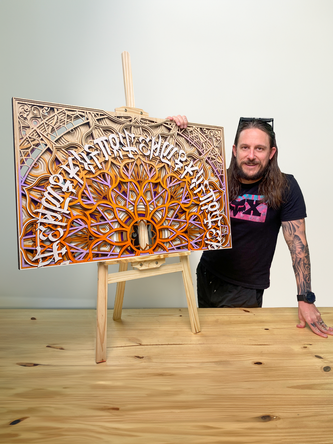 Layered Wooden Artworks: Sculptural Craftsmanship in Focus