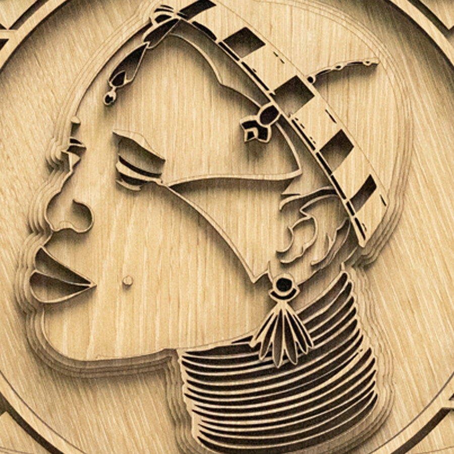 Ndebele Warrior Pricess Wooden Artwork