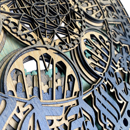 Celestial Script Wooden Artwork