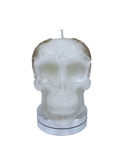 Gold Wreath Caesar Skull Candle