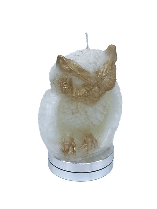 Gold Dust Owl Candle