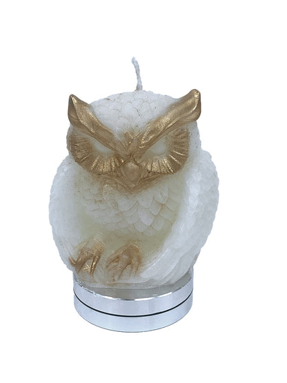 Gold Dust Owl Candle