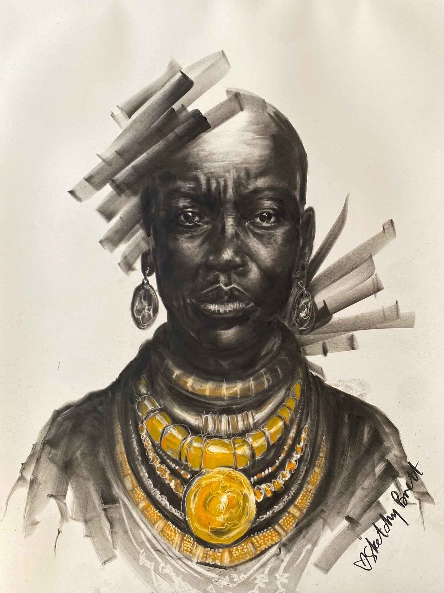 Golden Adornments - Original Artwork