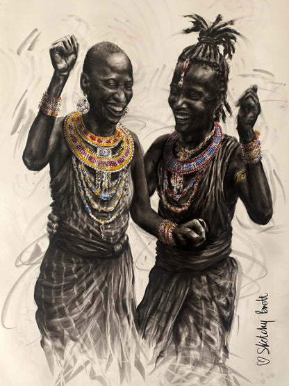 Kucheza kwa Furaha, Dancing Joy - Original Artwork