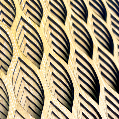 Leaf Waterfall Wooden Artwork
