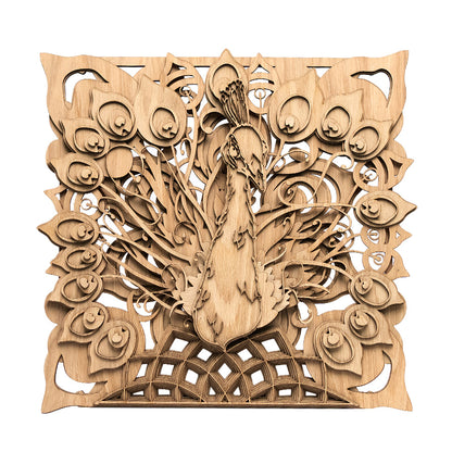 Sacred Plumage Wooden Artwork