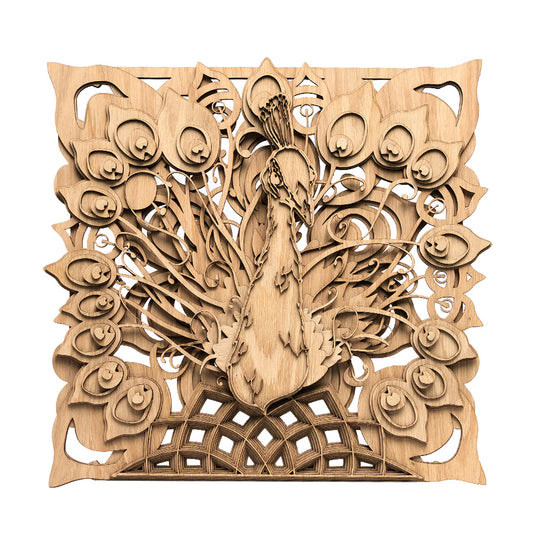 Sacred Plumage Wooden Artwork