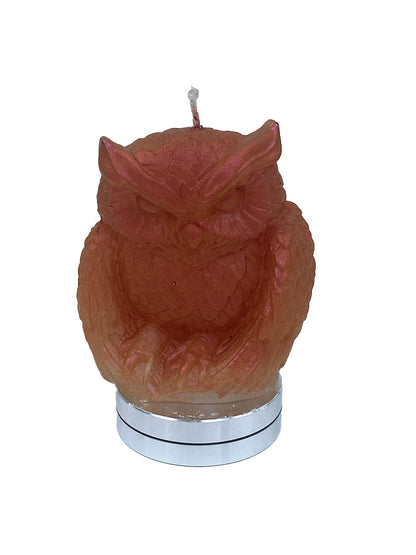 Pearlescent Owl Candle