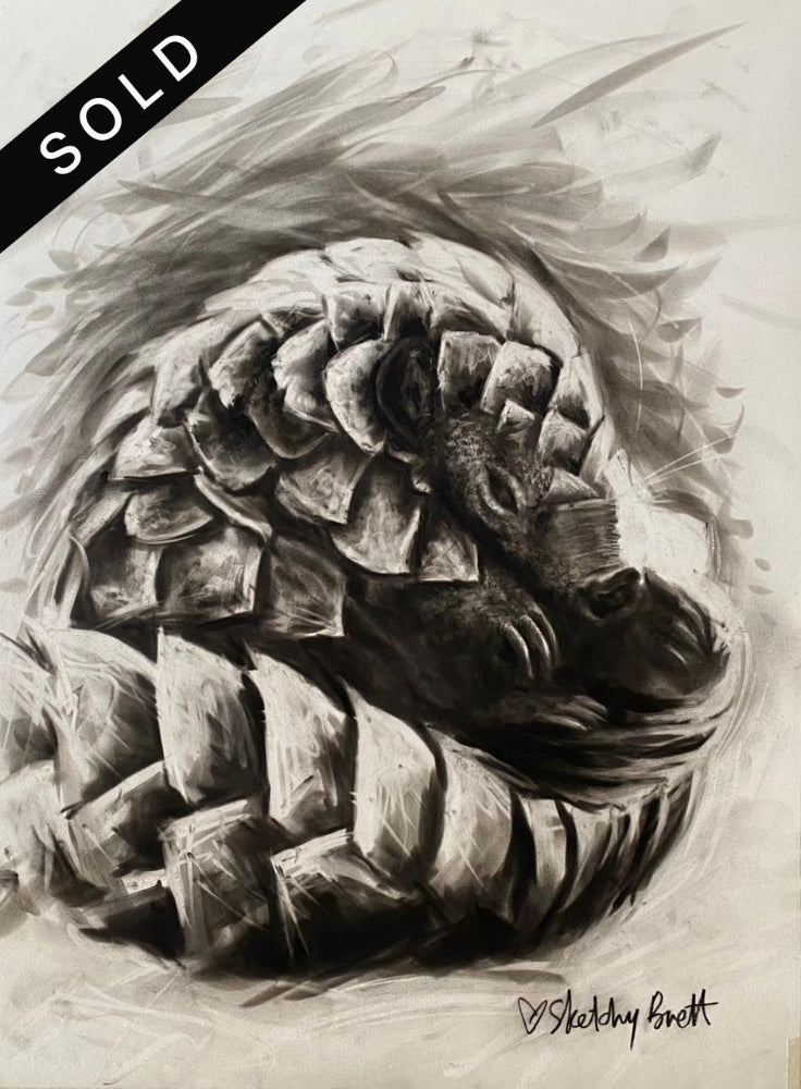 Playful Pangolin - Original Artwork
