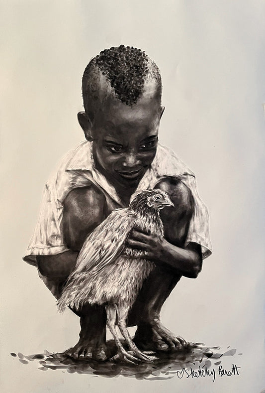 To Get To His Friend - Original Artwork