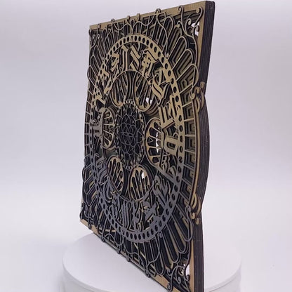 Celestial Script Wooden Artwork